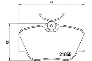 Klocki Hamulcowe Mercedes W201 190 82-93 Brembo