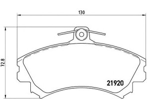 Klocki Hamulcowe Volvo S40 V40 95-97 Brembo