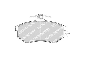 Klocki Hamulcowe Audi 80/100 Delphi Ham
