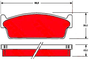 Klocki Hamulcowe Nissan Tył 200sx Trw