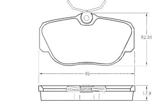 Klocki Hamulcowe Mercedes W201 190 82-93 A.b.s.