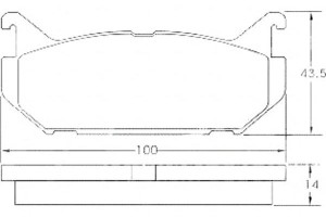 Klocki Hamulcowe Mazda 626 91-97 Tył A.b.s.