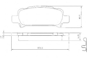 Klocki Hamulcowe Subaru Forester 97-02 Tył A.b.s.