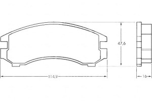 Klocki Hamulcowe Nissan Sunny 86-90 A.b.s.