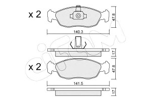 Klocki Hamulcowe Citroen Xsara 97-00 Cifam