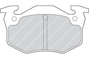 Klocki Hamulcowe Peugeot Tył 106 206 306 309 93- F