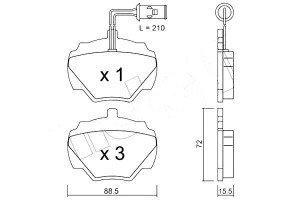 Klocki Hamulcowe Landrover Discovery 89-98 Tył Met