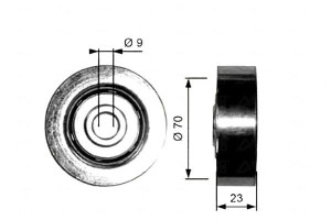 Rolka Prowadząca Pasek Bmw 3 (e46) 5 (e39) 7 (e38)