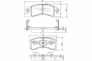 Klocki Hamulcowe Daihatsu Cuore Vii 1.0 Nipparts N