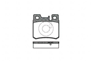 Klocki Hamulcowe Mercedes C 280 Gr.15.2mm Tył * Ro