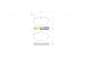 Klocki Hamulcowe Fiat Stilo 1 Kpl Starline Starlin