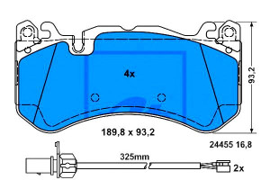 Klocki Hamulcowe Audi A6 5.0 04.08-08.10 Ate