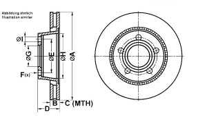 Tarcze Hamulcowe 2szt. Audi 100 200 A8 1.8-4.2 09.
