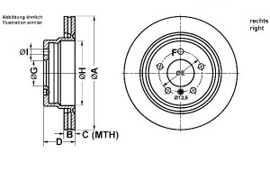 Tarcze Hamulcowe 2szt. Bmw 3 (e36) Z3 (e36) 3.0/3.
