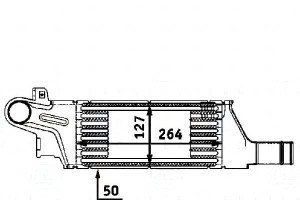 Intercooler Opel Corsa C 1,7di Behr Hella