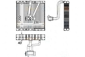 Parownik Klimatyzacji Behr Hella 6q0820103f 6q0820