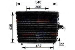 Skraplacz Klimatyzacji Mercedes W124 Behr Hella