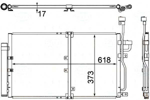 Skraplacz Klimatyzacji Opel Antara 2,0d 06- (z Osu