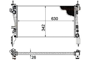 Chłodnica Fiat Qubo 1,3d Multi Hella
