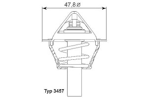 Termostat Mercedes M271 90c W203 211 Wahler