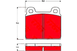 Klocki Hamulcowe Vw Przód T1 T2 Opel Rekord Commod