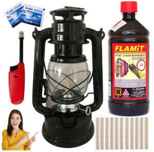 Lampa Naftowa + Knoty+ Nafta Olej Na Komary Zestaw