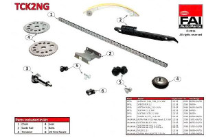 Zestaw Łańcucha Rozrządu Opel Dohc Astra G 01-05 V