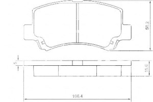 Klocki Hamulcowe Suzuki Wagon R+ 97-00 A.b.s.