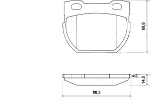 Klocki Hamulcowe Land Rover Defender 90- Tył A.b.s