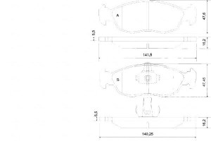 Klocki Hamulcowe Citroen Xsara 97-05 A.b.s.