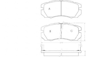 Klocki Hamulcowe Subaru Legacy 92-94 A.b.s.