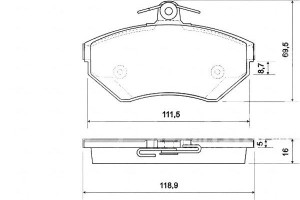 Klocki Hamulcowe Vw Golf Iii Vento A.b.s.