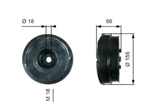 Koło Pasowe Wału Korbowego Bmw 3 (e46) 5 (e39) Lan
