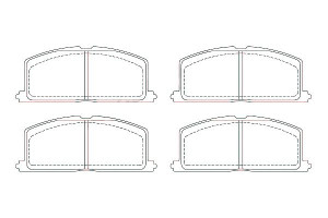 Klocki Hamulcowe Toyota Przód Corolla -92 Breck