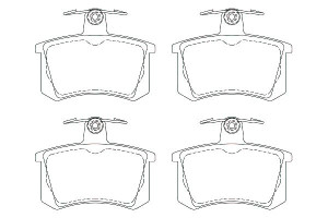 Klocki Hamulcowe Vw Tył A80 100 A4 A Breck