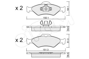 Klocki Hamulcowe Ford Fiesta Ka 00- Cifam