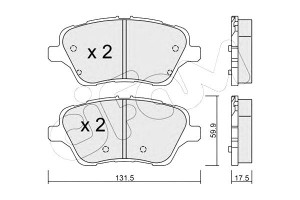 Klocki Hamulcowe Ford B-max 12- Przód Cifam