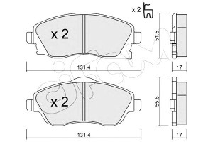 Klocki Hamulcowe Opel Corsa C 00-06 Cifam