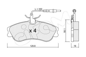 Klocki Hamulcowe Citroen Berlingo 96-02 Cifam