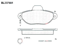 Klocki Hamulcowe Fiat Panda Punto Seicento Lancia