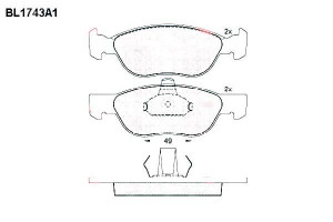 Klocki Hamulcowe Fiat Punto 17.9mm Wva21927 Kpl Ft