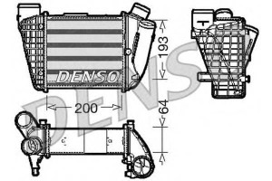 Intercooler Audi A4 2.5d 11.00-05.06 Denso