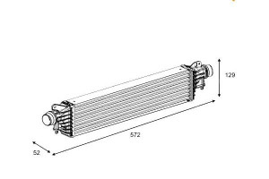 Intercooler Chłodnica Powietrza Doładowującego [nrf]