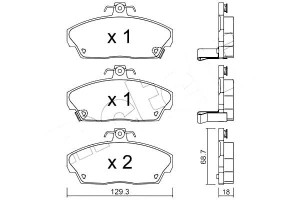 Klocki Hamulcowe Rover 200 -00 (+abs) Czuj Metelli