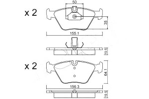 Klocki Hamulcowe Bmw 5 E39 95-96 Metelli
