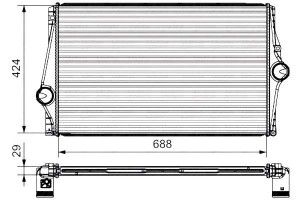 Intercooler Volvo Xc90 I 2.5/2.9 10.02-09.14 Valeo