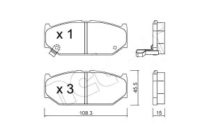 Klocki Hamulcowe Suzuki Swift 05- Metelli