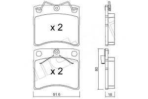 Klocki Hamulcowe Vw T4 2,5tdi -03 Metelli