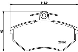 Klocki Hamulcowe Mintex 8a0698151b 357698151b 8a06