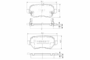 Klocki Hamulcowe Kia Venga 1.4 16v Nipparts Nippar